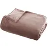 Atmosphera Créateur d'intérieur - Plaid Doux Uni Flanel 125x150cm Rose