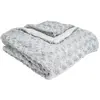 ATMOSPHERA Plaid effet fourrure bouclée 120x160cm gris clair en polyester