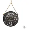 Pendule - ATMOSPHERA - Corde Ø52 cm - Noir et blanc - Contemporain - Design