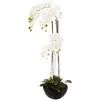 Atmosphera Créateur d'intérieur - Plante Artificielle Orchidée 115cm Blanc