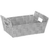 Five - Panier de rangement tressé biseauté lise Gris