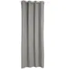 Rideau - Atmosphera - Panama - Gris - 140x260 cm - Polyester -  illets