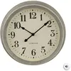 Horloge gris brossé D35 cm - Gris - Atmosphera createur d'interieur