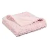 ATMOSPHERA 3S. x Home Plaid effet fourrure bouclée 120x160cm rose en polyester