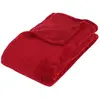 Atmosphera Créateur D'intérieur - Plaid microfibre rouge 130x180cm