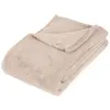 Atmosphera Créateur D'intérieur - Plaid Kiesa microfibre beige 130x180cm