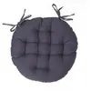 Galette de chaise ronde gris ardoise D38cm Atmosphera Créateur D'intérieur
