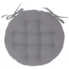 Atmosphera Créateur D'intérieur - Galette de chaise ronde gris D38cm