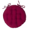 Galette de chaise ronde rouge D38cm Atmosphera créateur d'intérieur