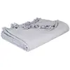 Jeté de lit coton gris souris 160x220cm Atmosphera Créateur D'intérieur