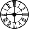 Horloge "Vintage" noire - métal D70 cm - Noir - Atmosphera createur d'interieur