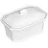 SECRET DE GOURMET FIVE Simply Smart - Terrine à Foie Gras en Céramique 17cm Blanc