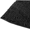 Tapis de salle de bains L.80 x l.50 cm 5Five gamme Chenille coloris noir