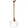 Atmosphera Créateur D'intérieur - Vase boule verre et corde D19cm