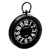 Atmosphera, Createur D'Interieur Créateur d'intérieur - Pendule Rétro en Métal Gousset 24cm Noir & Blanc