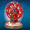 OSE Village de Noël lumineux, musical et animé Grande roue à la fête foraine