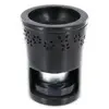 Aromandise - Diffuseur photophore brûle parfum - Geofleur noir