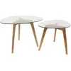 HOME DECO FACTORY Paris Prix Lot De 2 Tables Gigognes "Trempé" 60cm Transparent