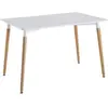 Home Deco Factory - Table rectangulaire blanche - 115x75x76 cm T.U