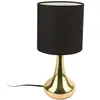 The Home Deco Factory - Lampe touch en métal doré 32.5 cm noir