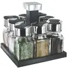 Saveur Et Degustation Cook Concept - Carrousel à épices carré tournant pots 10 cl 8 pots