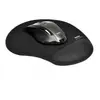 Tapis de Souris Noir Repose Poignet Ergonomique Port Connect