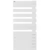 Radiateur sèche serviettes FASSANE SPA Asymétrique à droite EC 809W ACOVA FR168 055