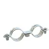 BLANC HABITAT Ayor - Collier double Ø14 - Boite de 100 - Acier nickelé