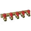 SOMATHERM Collecteur sanitaire monobloc m-f 3/4 + mini-vannes 6 départ...