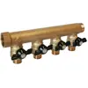 Somatherm Collecteur sanitaire monobloc m-f 3/4 + mini-vannes 4 départs 1/2