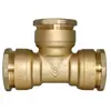 SOMATHERM Té égal laiton SUMO 50mm pour tube PE Pronorm