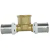 Raccord adaptateur en T à pression en laiton Fixoconnect 16mm