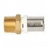 Fixoconnect Raccord droit mâle multicouche à sertir 16mm x 20/27 - 3/4...