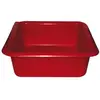 ALUMINIUM ET PLASTIQUE Cuvette carrée - 24 cm - 3 L - rouge