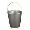 ALUMINIUM ET PLASTIQUE Seau de ménage avec anse en métal - 5 L - gris