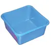 GILAC Cuvette carrée - 38 cm - 15 L - bleu
