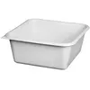 ALUMINIUM ET PLASTIQUE Cuvette carrée - 32 cm - 8. 5 L - gris moucheté