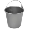 ALUMINIUM ET PLASTIQUE Seau de ménage avec anse en métal - 12 L - gris