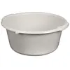 ALUMINIUM ET PLASTIQUE Bassine ronde 20 L - D: 45 cm x 20 cm - gris moucheté