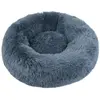 Couchage Chien - Wouapy Corbeille ronde moelleuse Gris - Ø 70 cm