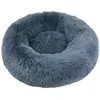 Couchage Chien - Wouapy Corbeille ronde moelleuse Gris - Ø 90 cm
