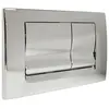 REGIPLAST Plaque de commande double touche ria réservoir encastré cesame, chromée