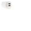 LIFEDOM HBF - Double chargeur usb 2,1A avec anneau d'extraction blanc - Zenitech