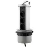 Otio Multiprise encastrable cuisine 3 prises Schuko 16A - Gris - Zenitech
