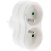 Multiprise 2 prises - Biplite - 2x16A - Blanc - Zenitech