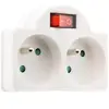 ZENITECH BIPLITE 16A + interrupteur façade Blanc