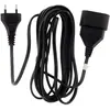 Rallonge électrique ZENITECH 5m - câble HO3VVH2F 2 x 0.75 - Noir
