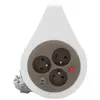 Zenitech Mini enrouleur design 3 prises 7m taupe - Zenitech