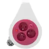 Zenitech Mini enrouleur design 3 prises 7m rose - Zenitech