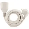 Prolongateur ZENITECH 10m - 16A 2P+T - câble HO5VV-F 3G1,5mm² - Blanc